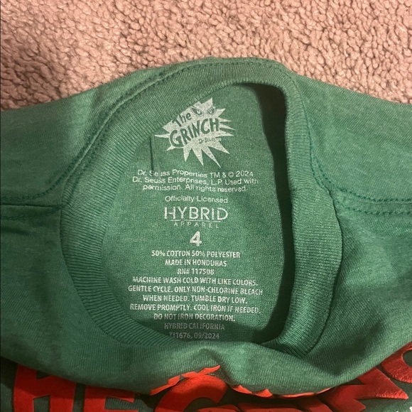 Green Grinch Moods Kids T-Shirt - Picture 2 of 3
